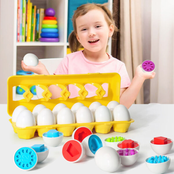 Bebekler İçin Eğitici Akıllı Yumurta Oyunu – Şekil Eşleştirme